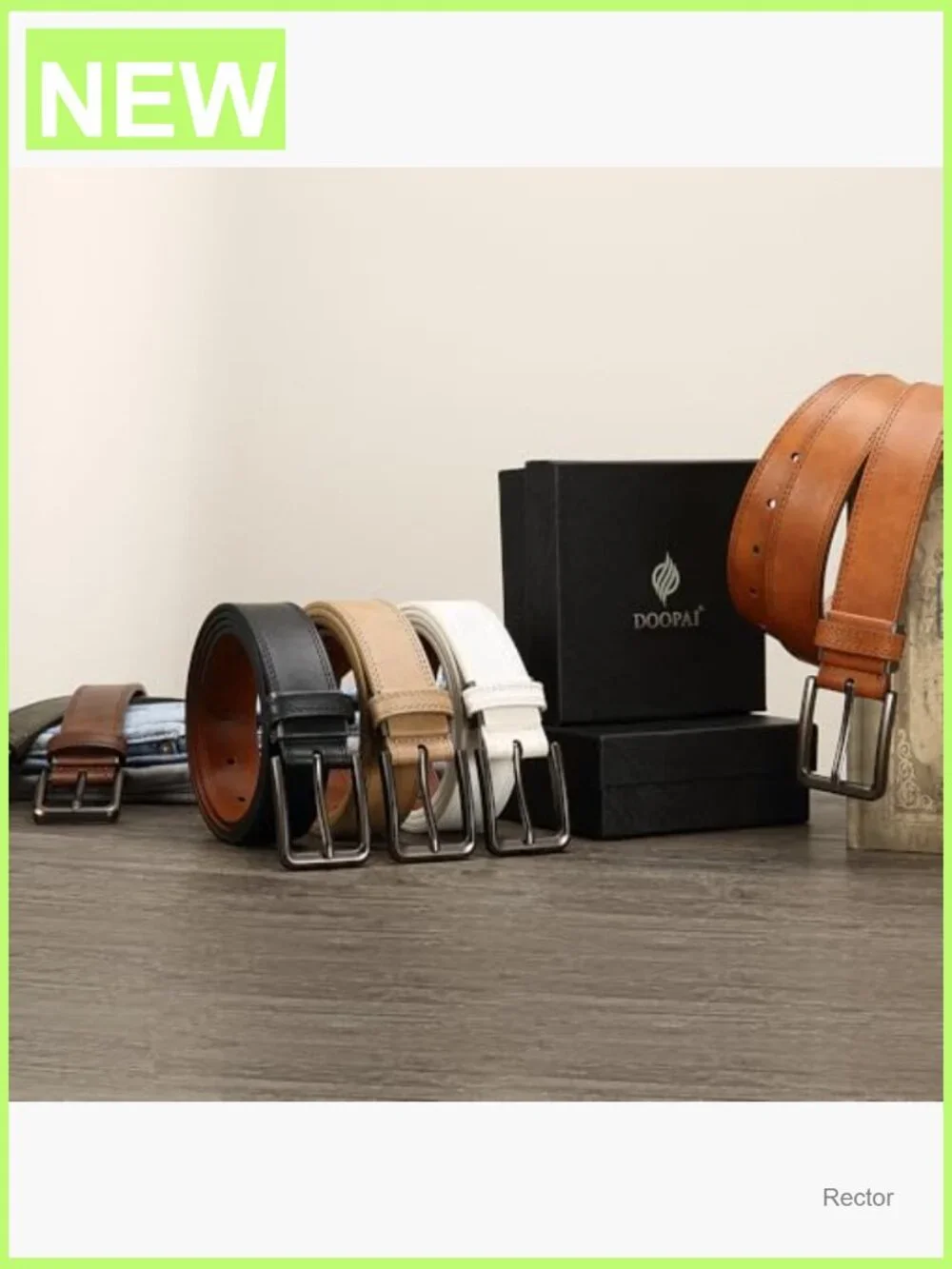 Genuine Cowhide Dress Belt - 1 3/8